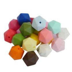 17 mm Icosahedron Silikone Perler