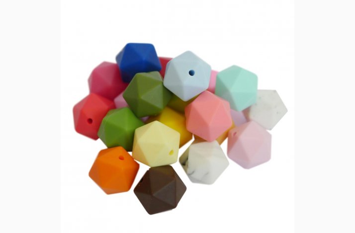 17 mm Icosahedron Silikone Perler