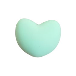 20 x 17 mm Hjerte Silikone Perler