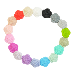 21 x 12 mm Blomst Silikone Perler 