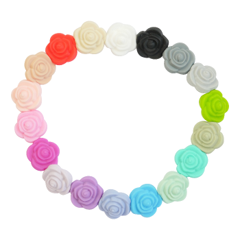 21 x 12 mm Blomst Silikone Perler 