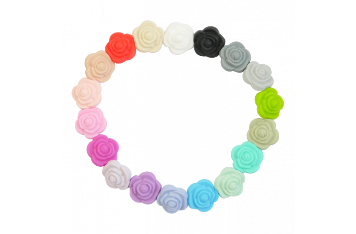 21 x 12 mm Blomst Silikone Perler 