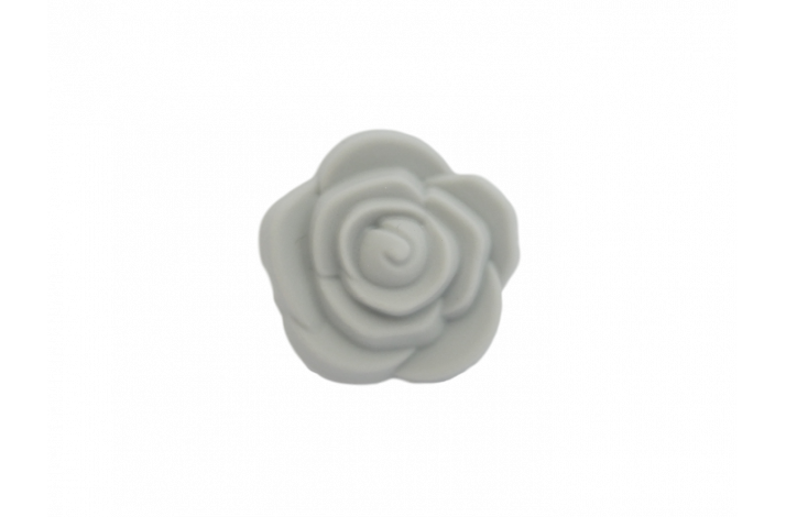 21 x 12 mm Blomst Silikone Perler  0014 Lysegr