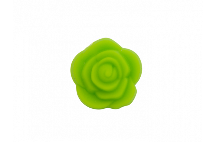 21 x 12 mm Blomst Silikone Perler  0220 blegrn