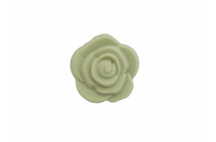 21 x 12 mm Blomst Silikone Perler  0224 Stvet Lime