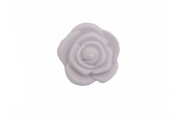 21 x 12 mm Blomst Silikone Perler  0528 Baby Lyselilla