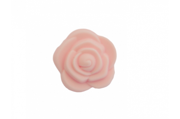 21 x 12 mm Blomst Silikone Perler  0714 Rosa