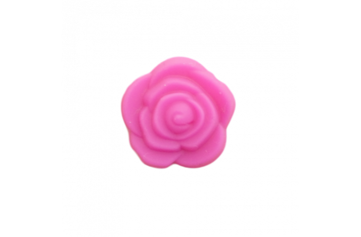 21 x 12 mm Blomst Silikone Perler  0612 Cerise