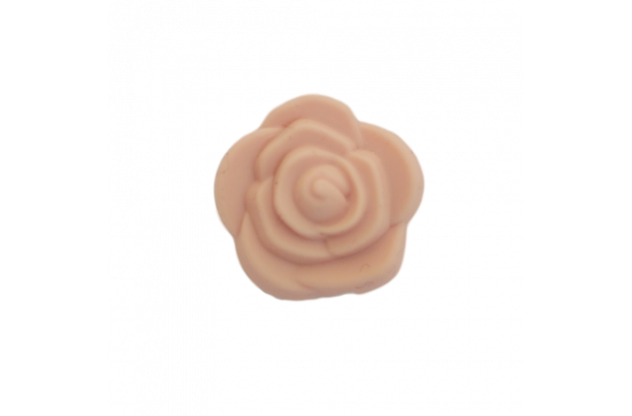 21 x 12 mm Blomst Silikone Perler  0718 Stvet Rosa