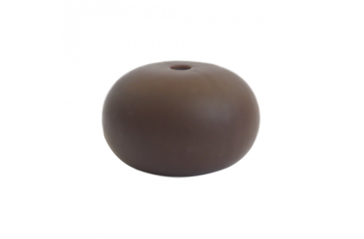 25 x 15 mm Abacus Silikone Perler  0110 Chokolade