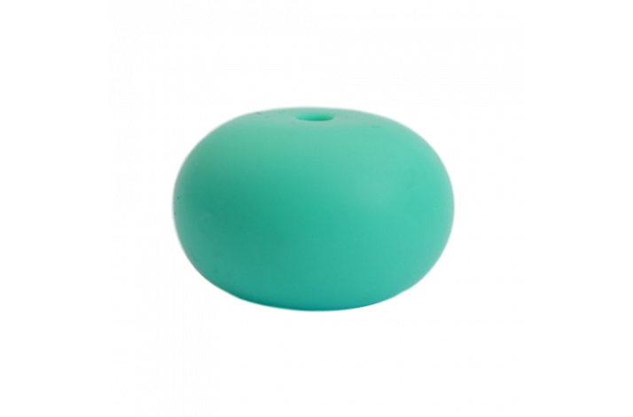 25 x 15 mm Abacus Silikone Perler  0318 Turkis