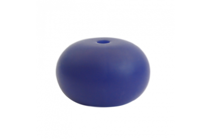 25 x 15 mm Abacus Silikone Perler  0410 Navy Bl