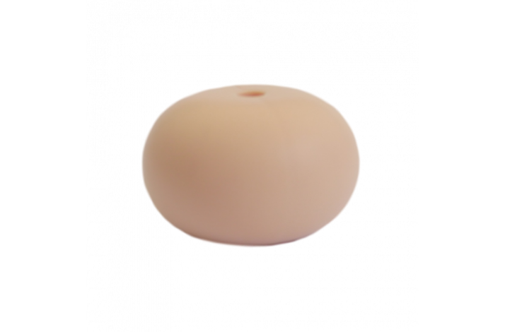 25 x 15 mm Abacus Silikone Perler  0718 Stvet Rosa