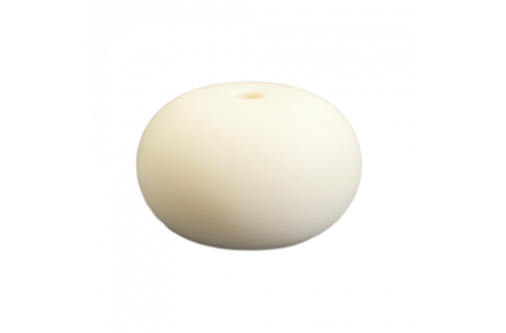 25 x 15 mm Abacus Silikone Perler  0930 R Hvid