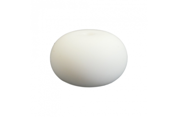 25 x 15 mm Abacus Silikone Perler  1110 Hvid