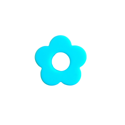 27 mm Blomst Silicone Perler