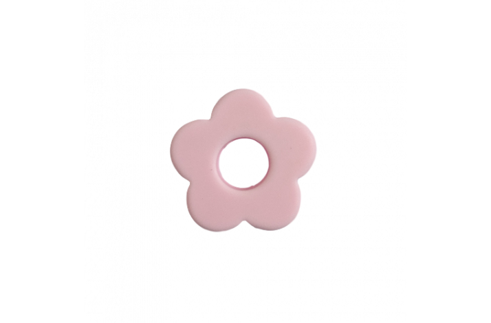 27 mm Blomst Silicone Perler 0626 Pastel Lyserød