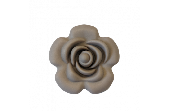 40 mm Blomst Silikone Perler 0113 Bleg Brun