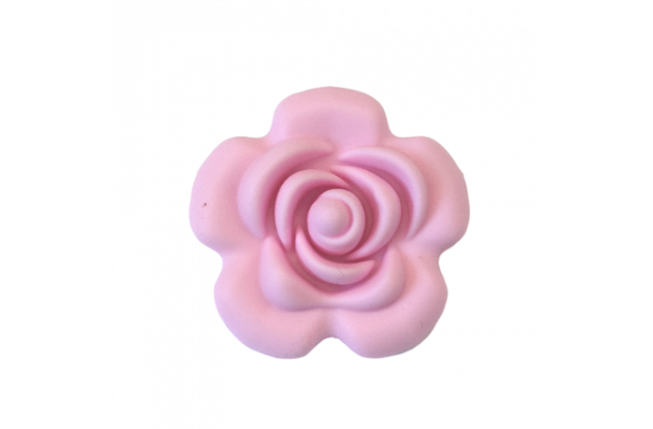 40 mm Blomst Silikone Perler 0626 Pastel Lyserd