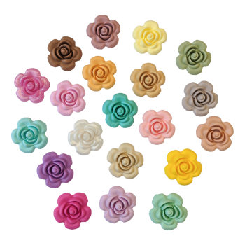 40 mm Blomst Silikone Perler