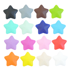 45 x 45 mm Stjerneformet Silicone Perler