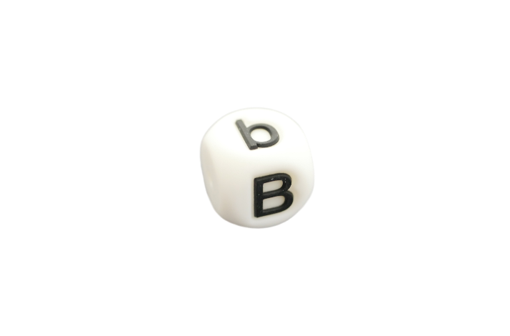 15x15 mm Silikone Bogstave B