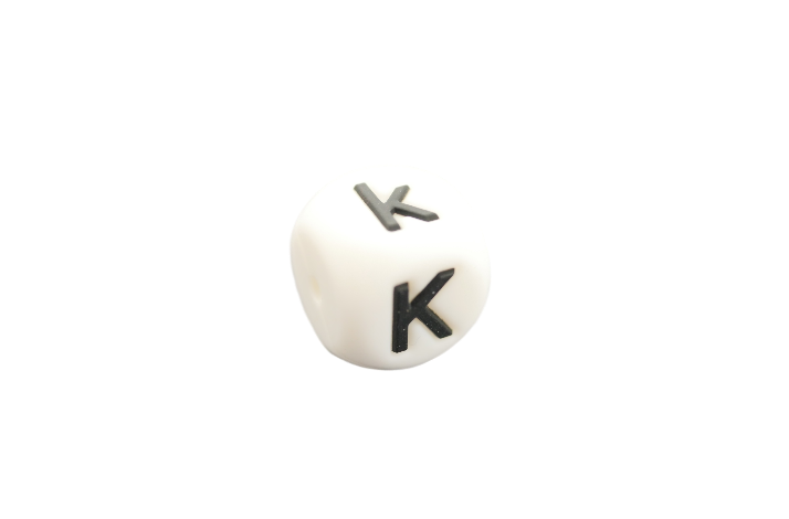 15x15 mm Silikone Bogstave K