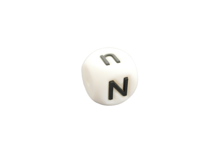 15x15 mm Silikone Bogstave N