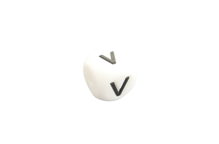 15x15 mm Silikone Bogstave V