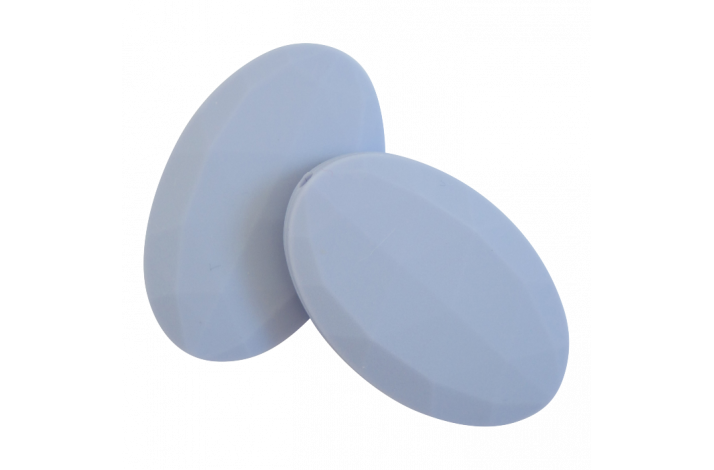 Flad Oval Silikone Perler 0514 Stvet Lilla