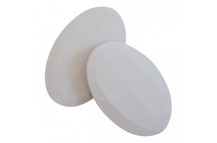 Flad Oval Silikone Perler 0528 Baby Lyselilla