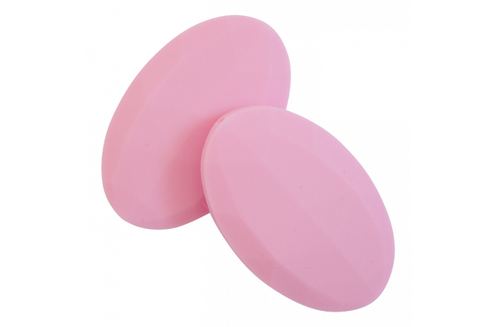 Flad Oval Silikone Perler 0620 Lyserd