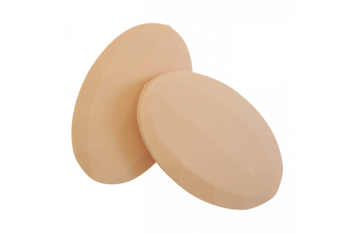 Flad Oval Silikone Perler 0718 Stvet Rosa