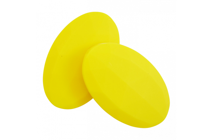 Flad Oval Silikone Perler 0918 Gul