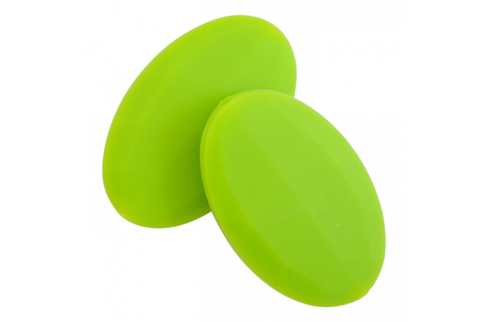 Flad Oval Silikone Perler 0220 blegrn