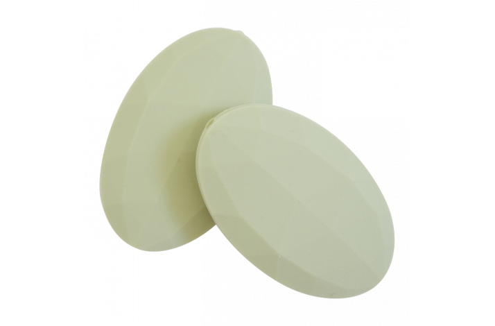 Flad Oval Silikone Perler 0224 Stvet Lime