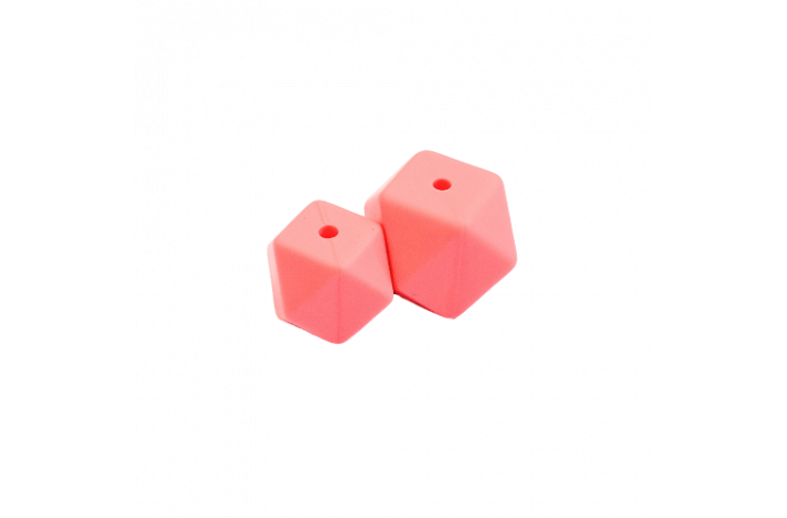 17 mm Hexagon Silikone Perler 0712 Fersken