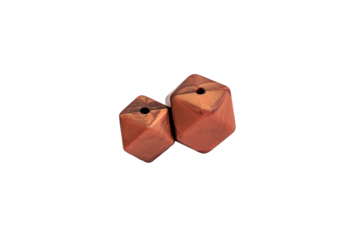 17 mm Hexagon Silikone Perler 1218 Bronze