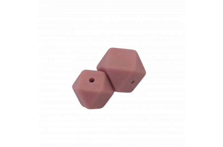 17 mm Hexagon Silikone Perler 0618 Stvet Pink