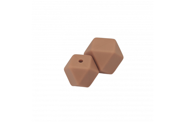 17 mm Hexagon Silikone Perler 0730 Stvet Koral
