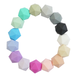 19 mm Icosahedron Silikone Perler