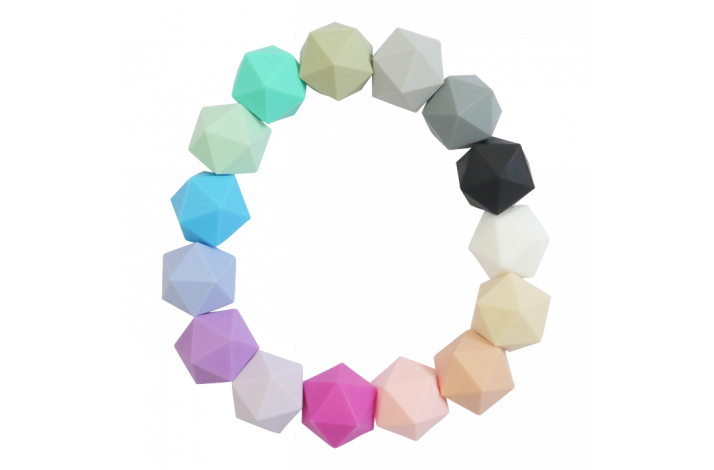 19 mm Icosahedron Silikone Perler