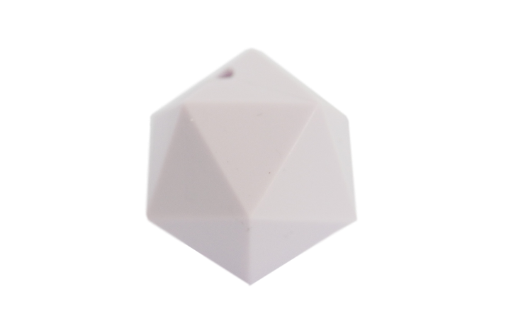 19 mm Icosahedron Silikone Perler 0528 Baby Lyselilla