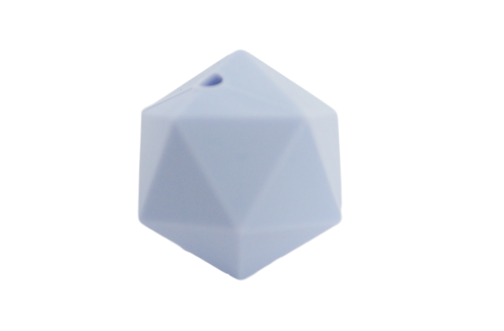 19 mm Icosahedron Silikone Perler 0514 Stvet Lilla