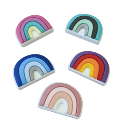 Regnbue Silikone Perler