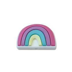 Regnbue Silikone Perler