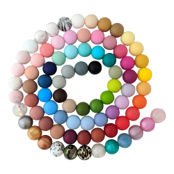 9 mm Rund Silikone Perler