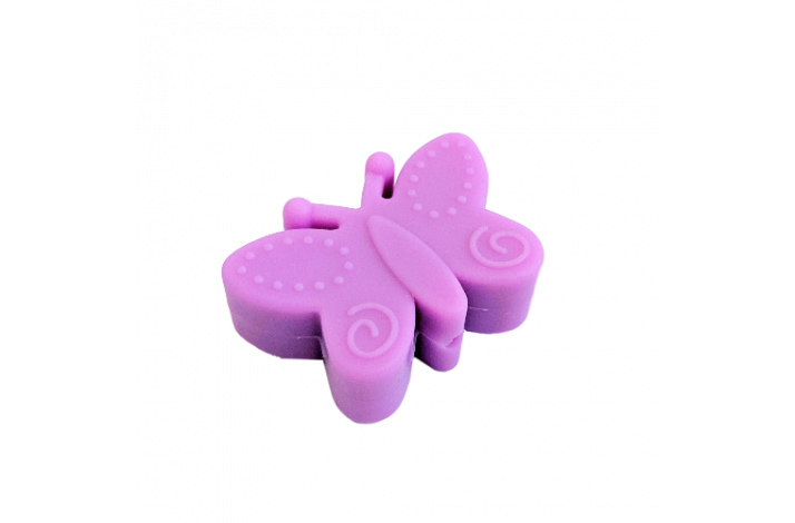 Sommerfugl Silikone Perler 0523 Lilla