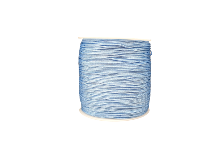 1 mm Polyestersnor Lysebl