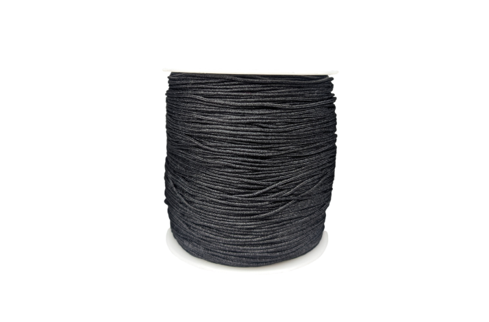 1 mm Polyestersnor Sort